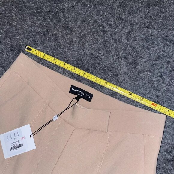 Generation Love Lucca Crepe Flared Tan Pants Size 2 New With Tags WOW DEAL! - Picture 8 of 11